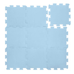 Penová podložka Puzzle 30x30 cm 9ks, Floral Blue