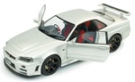 1:18 NISSAN SKYLINE (R34) GT-R Z TUNE SILVER 1999 	
SOLIDO