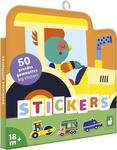 Janod Stickers Veľké samolepky Dopravné prostriedky 50 ks