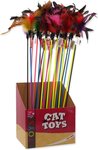 Hračka Magic Cat palička s pierkami a roľničkou 17cm+49cm 24ks