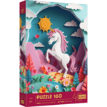Trefl Puzzle 160 Jubiläum - Paper Art: Einhorn