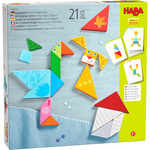 Haba Joc cu carduri prepoziționale Tangram Forme și figurine