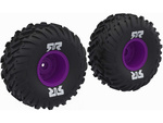 Arrma koleso s pneu dBoots Cut Chevron, disk fialový (2)