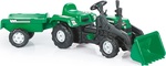 Tractor cu pedale Ranchero mare cu remorcă și încărcător
