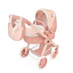 DeCuevas 80574 Skladací kočík pre bábiky 3 v 1 s taškou Tulipe 2025 - 70 cm