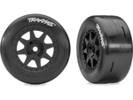 Traxxas koleso, disk 8-spoke, pneumatika slick (zadná) (2)