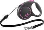 Vodítko Flexi Black Design lanko M ružové 5m