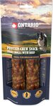 Pochúťka Ontario Protein hovädzie, žuvacia rolka malá 2ks 12,7cm, Medium