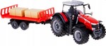 Bburago 10cm Farm tractor Messey Ferguson 8740S with Bale Trailer