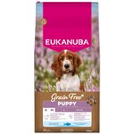 Krmivo  EUKANUBA Grain Free Puppy Small &amp; Medium rich in ocean fish 12 kg