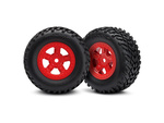 Traxxas koleso 1.8/1.4", disk SCT červený, pneu SCT (2)
