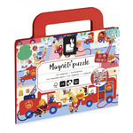 Janod Magnetipuzzle Pompieri 36 bucăți în formă de valiză