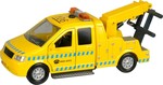 Kids Globe Traffic odťahový voz 16cm kov spätný chod na batérie so svetlom a zvukom