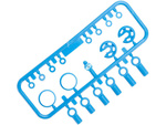 Axiale Stoßdämpferteile 10mm blau