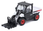 Bburago BOBCAT TOOLCAT 5600 W/ PALLET FORK WHITE &amp; BLACK DIECAST
