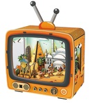 2Kids Toys 3D drevená skladačka Retro TV Pyramídy