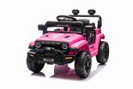 Elektrické autíčko OFFROAD NEW s pohonom zadných kolies, ružové, Lítiová batéria