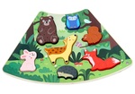 2Kids Toys Fa puzzle Erdő állatok összekapcsolható