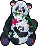 Drevené puzzle set Panda