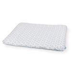 CEBA Housse pour matelas à langer doux 2pcs Bleu, Ours en peluche+Gris clair, Ours en peluche