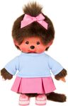 Monchhichi Mončiči Mädchen mit Rock und Turnschuhen 20cm