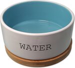 Miska Dog Fantasy keramická WATER biela/modrá s podtáckou 16x6,5cm, 850ml
