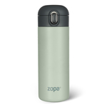 Termoska na tekutiny so silikónovým držiakom 400 ml, Pistacio green