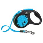 Samonavíjacie vodítko pre psy Flexi New Neon Tape S 5 m modré