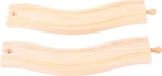 Bigjigs Rail Oblúkové koľaje 22 cm 2 ks
