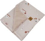 EKO Deka bavlnená s podšívkou VELVET Bees Beige 100x80 cm