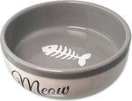 Miska Magic Cat keramická biela/šedá Meow 13,4x4cm 170ml