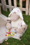 NICI Jolly Rosa Pecora Giocattolo in Piedi 25cm I Pupazzo di Peluche per Bambine, Bambini e Neonati I Animali di Pezza per i Giochi e le Coccole